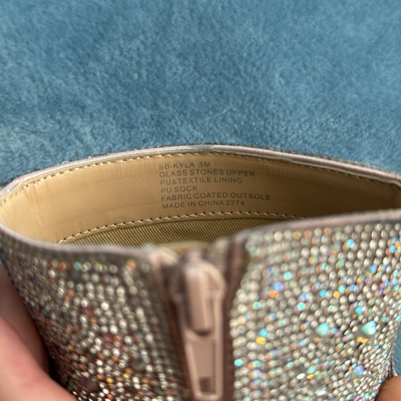 Betsey Johnson Kyla Sparkly Rhinestone Boots - Picture 4 of 10